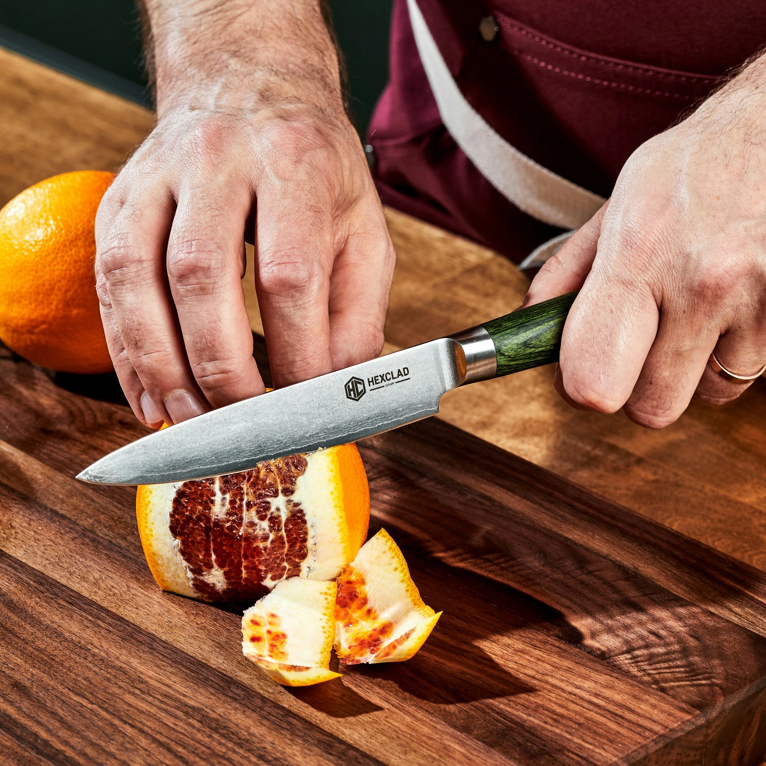 Damascus Steel 13 cm Utility Knife - Image 4